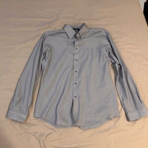 Men's Blue Button-Up Shirt